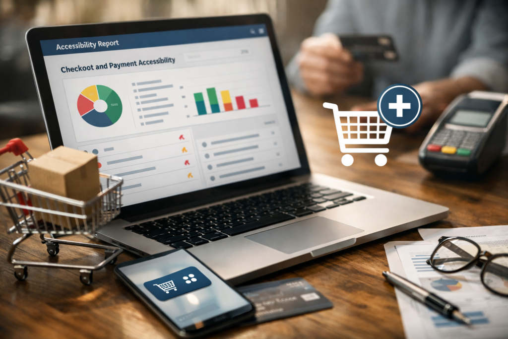 Accessibility scan report visual for Checkout and Payment Accessibility