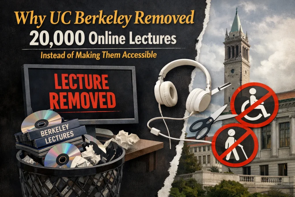 Editorial photo for Why UC Berkeley Removed 20,000 Online Lectures Instead of Making Them Accessible