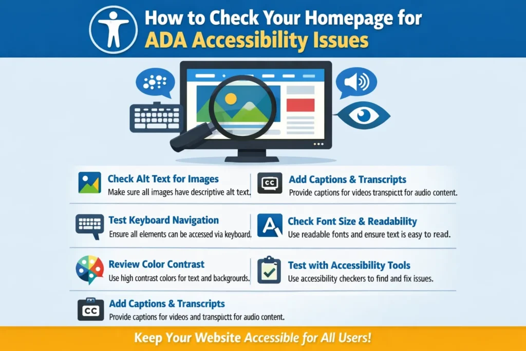 Editorial image for How to Check Your Homepage for ADA Accessibility Issues